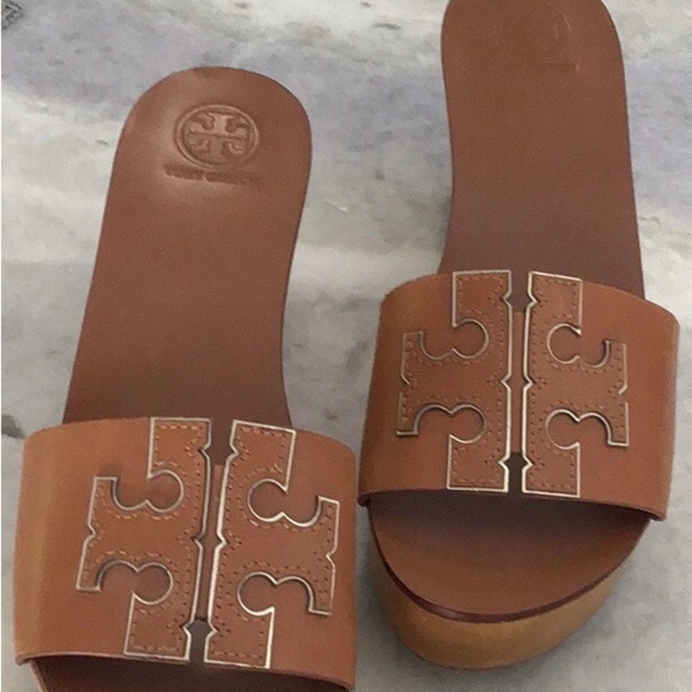 Authentic Tory Burch Ines Wedge Sandals - Picture 3 of 7